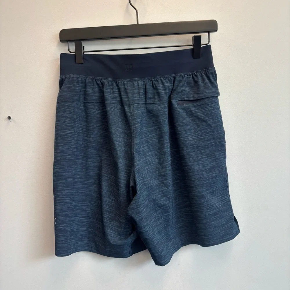 Lululemon‎ T.H.E. Shorts Mens Small Gym Active Linerless Blue Heather Athleisure